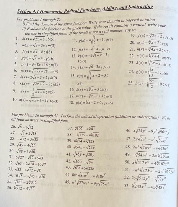 Solved I need help solving #11, #29, and #48Please provide | Chegg.com