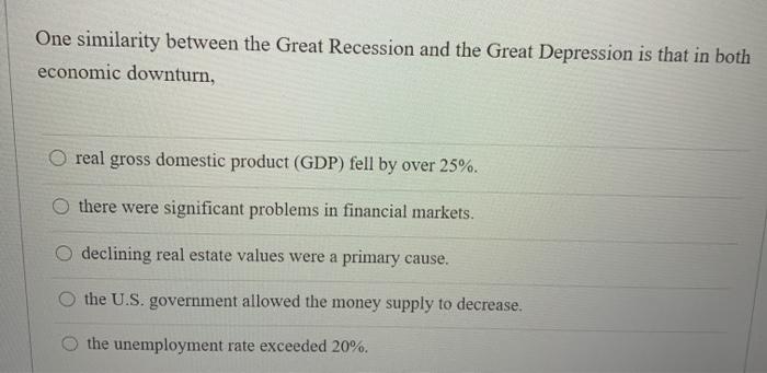 Solved Recessions In The United States Today Are More Common | Chegg.com