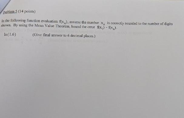 Solved Problem 5 (14 points) In the following function | Chegg.com