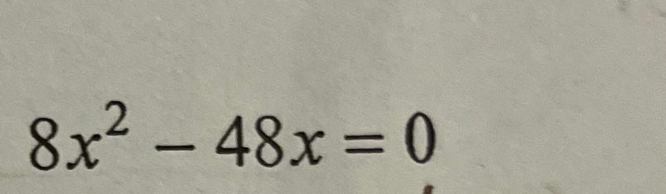 3x 8 2x 48