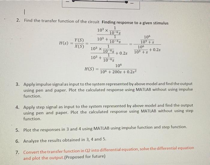 Solved Electrical Circuit Modelling and Simulation For a | Chegg.com