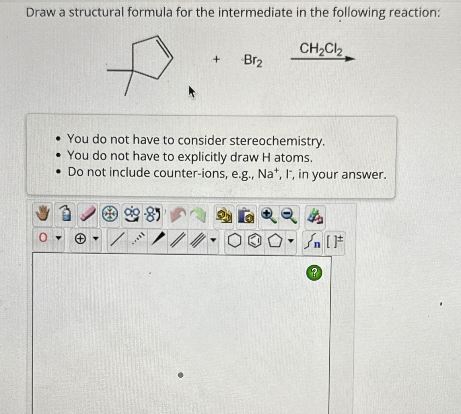 [Solved] Draw a structural formula for the intermediate in