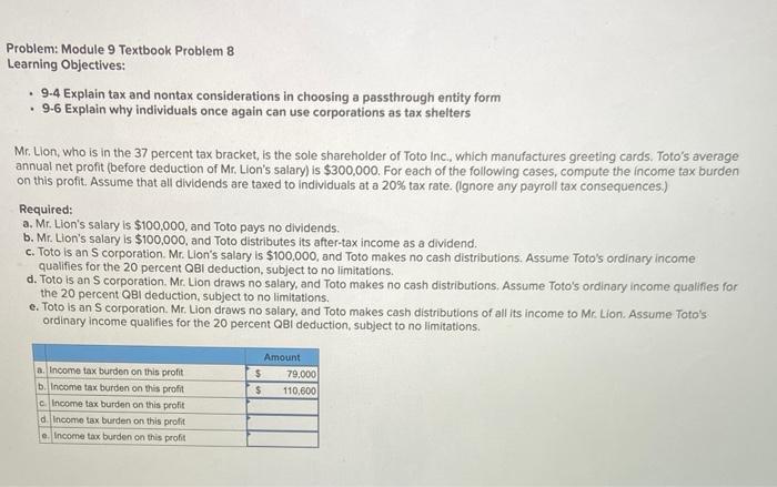 Solved Problem: Module 9 Textbook Problem 8 Learning | Chegg.com