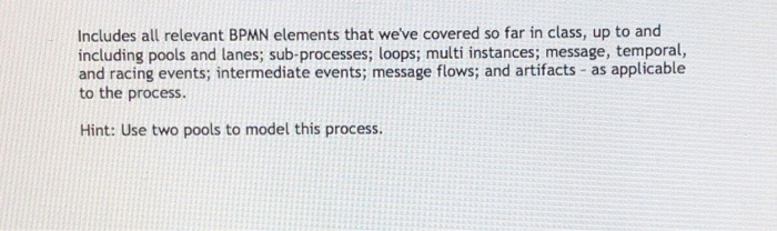 Solved Exercise 4.23 Model the following business process at | Chegg.com