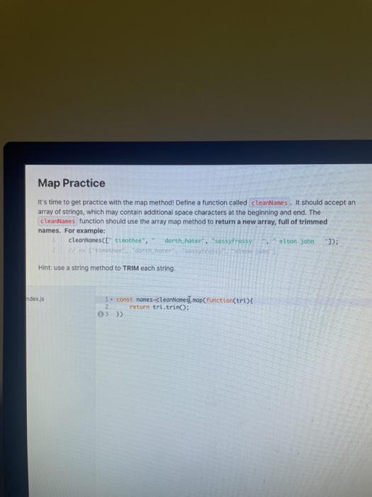 Solved Map Practice It's time to get practice with the map | Chegg.com