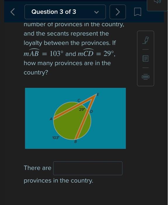 Solved W Question 3 Of 3 Number Of Provinces In The Country, | Chegg.com