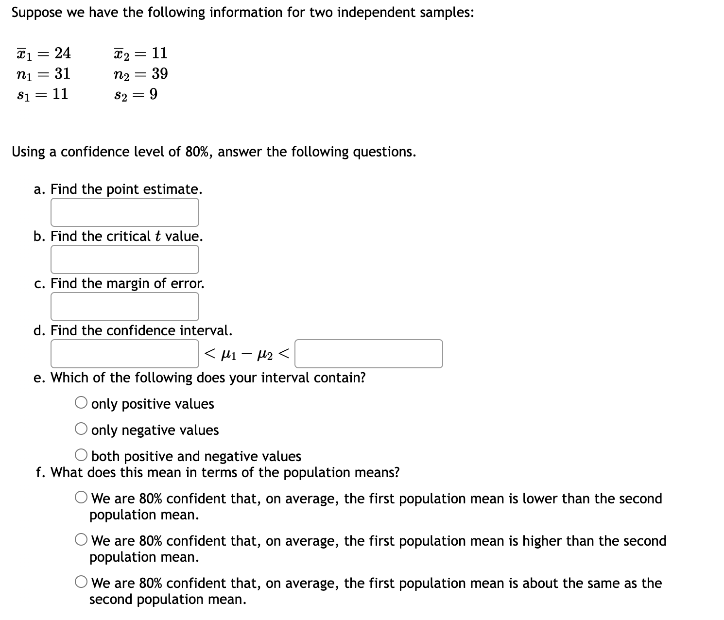 Solved Suppose we have the following information for two | Chegg.com
