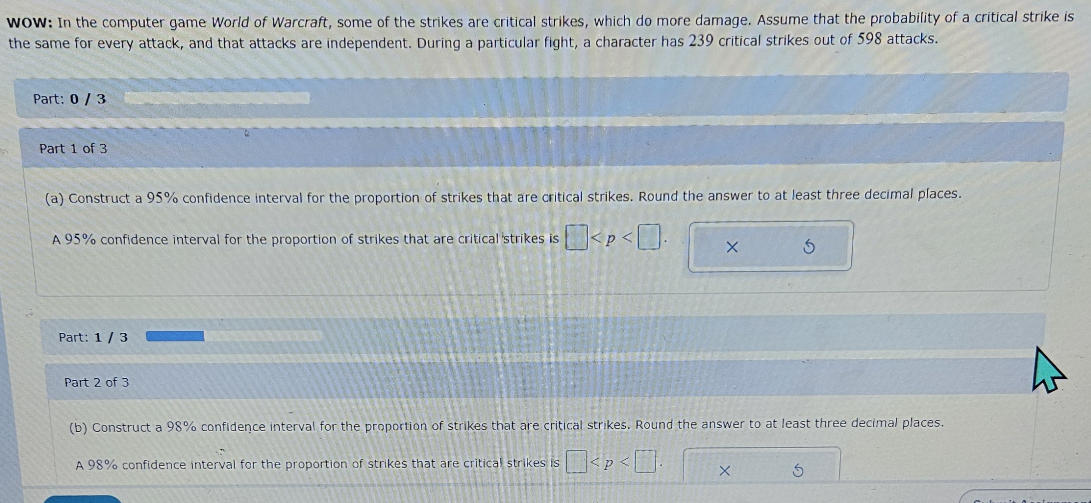 Solved wow: In the computer game World of Warcraft, some of | Chegg.com