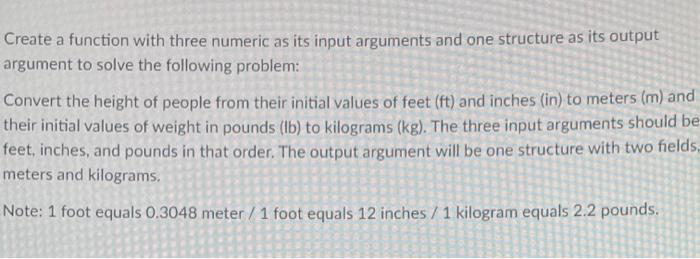 Solved Create a function with three numeric as its input | Chegg.com