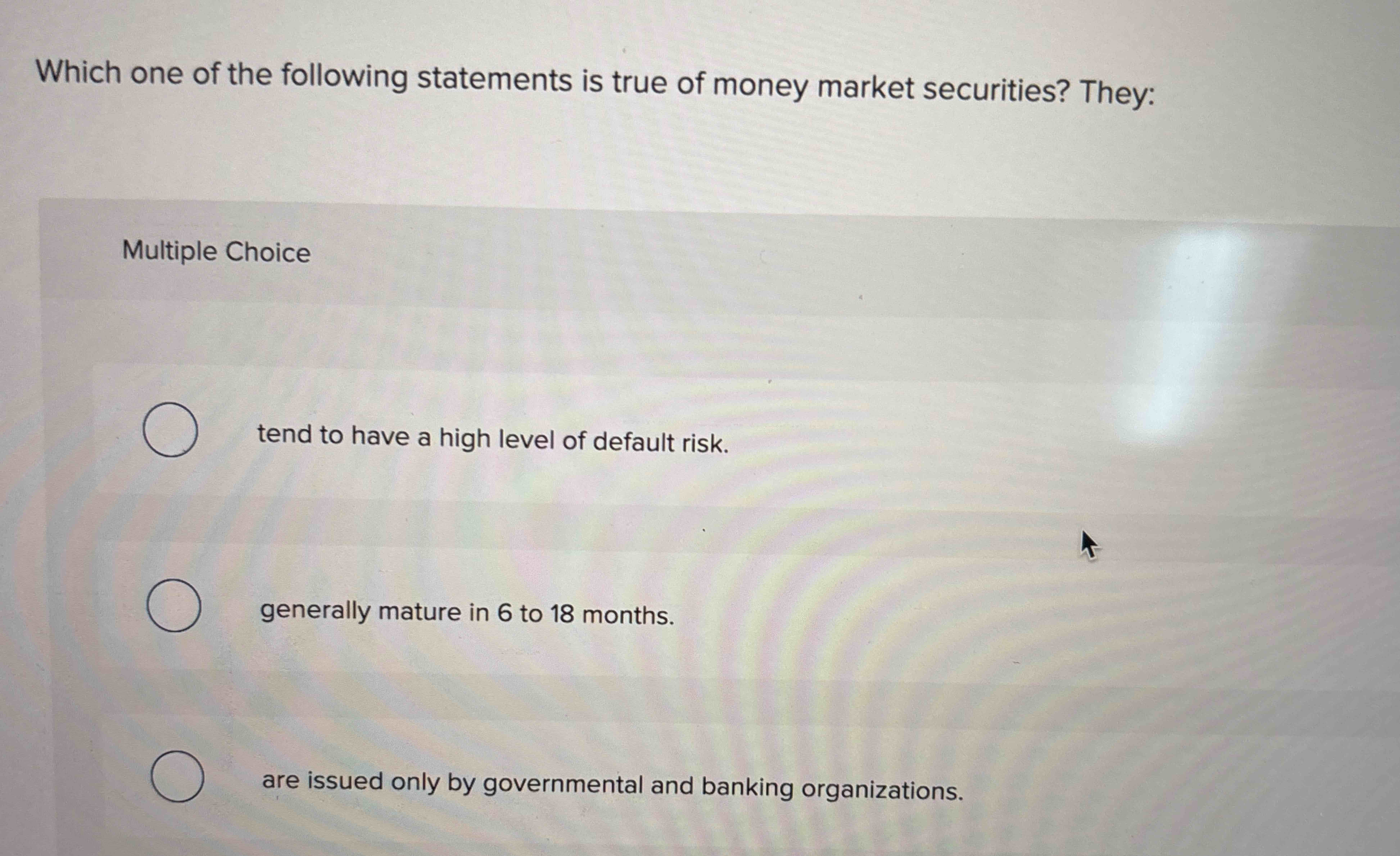 Solved Which one of the following statements is true of | Chegg.com
