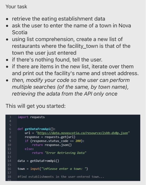 Solved For the lab this week, we'll be using Python | Chegg.com