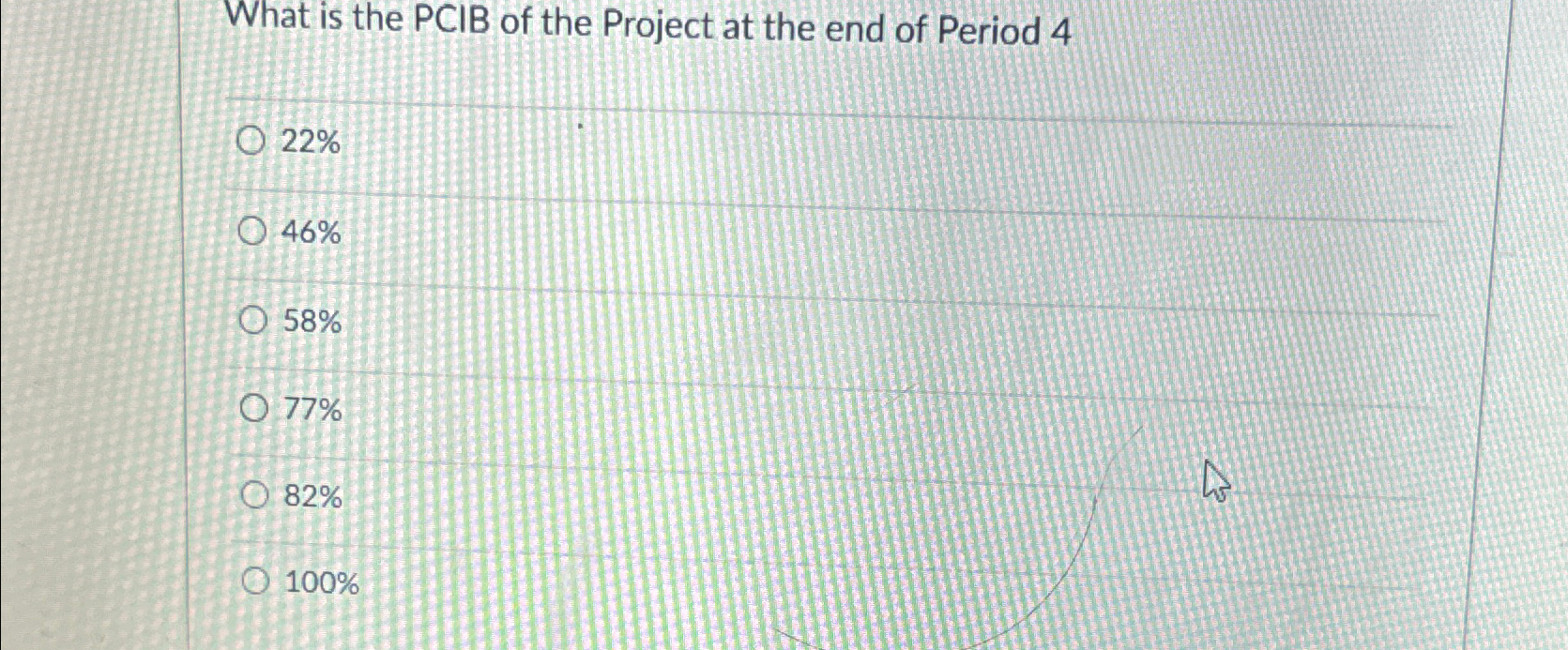 Solved What is the PCIB of the Project at the end of Period | Chegg.com