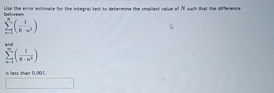 Solved Use the error estimate for the integral test to | Chegg.com