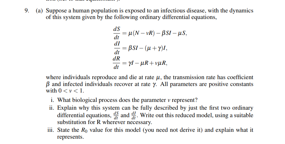 Solved (a) Suppose a human population is exposed to an | Chegg.com ...