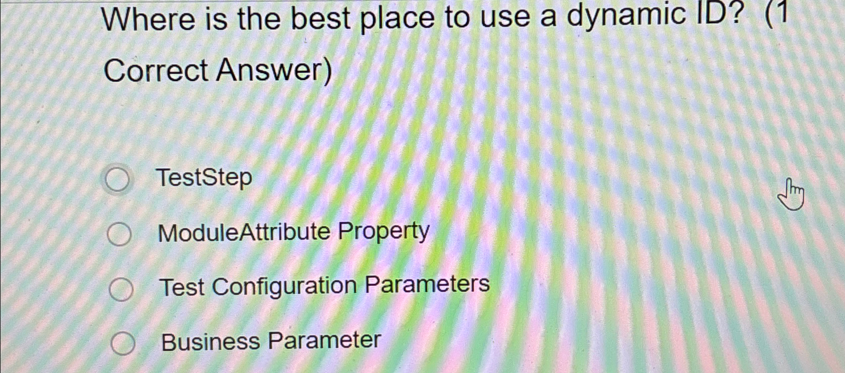 Solved Where is the best place to use a dynamic ID? (1 | Chegg.com