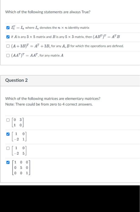 Solved Suppose that A is an invertible 4 x 4 matrix. Which | Chegg.com