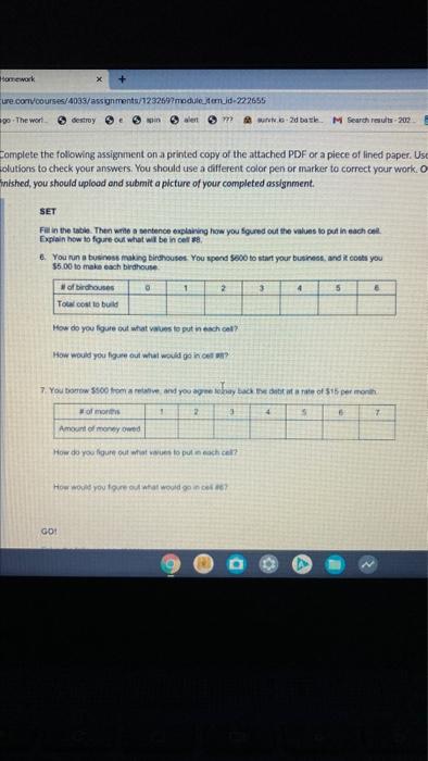 Solved Complete the following assignment on a printed copy | Chegg.com