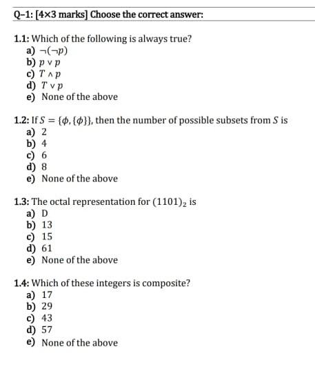 Solved PART 1: MULTIPLE CHOICE QUESTIONS You may solve all | Chegg.com