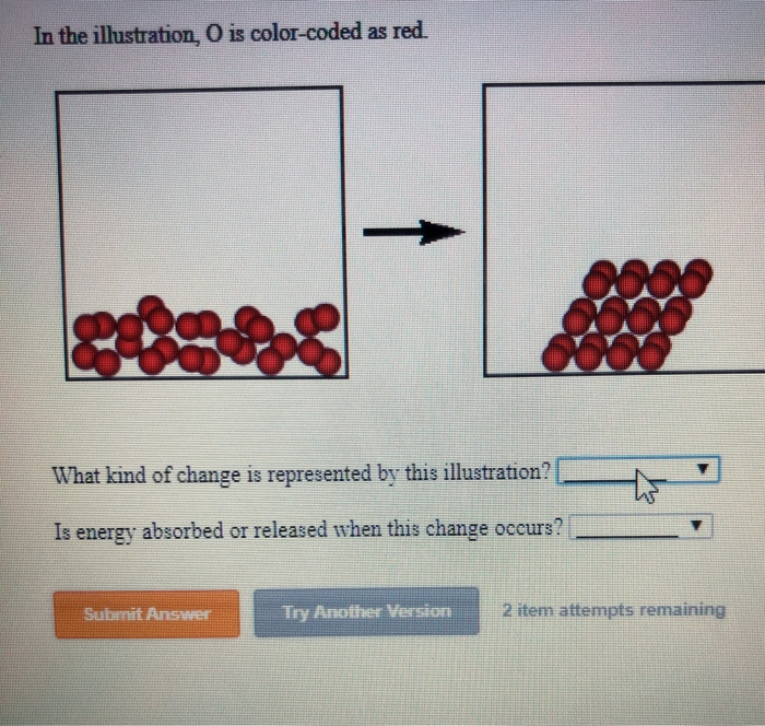 Solved In the illustration, O is colorcoded as red. What