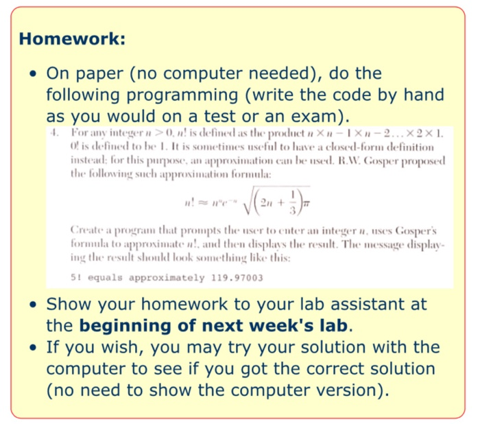 Solved Homework: • On paper (no computer needed), do the | Chegg.com
