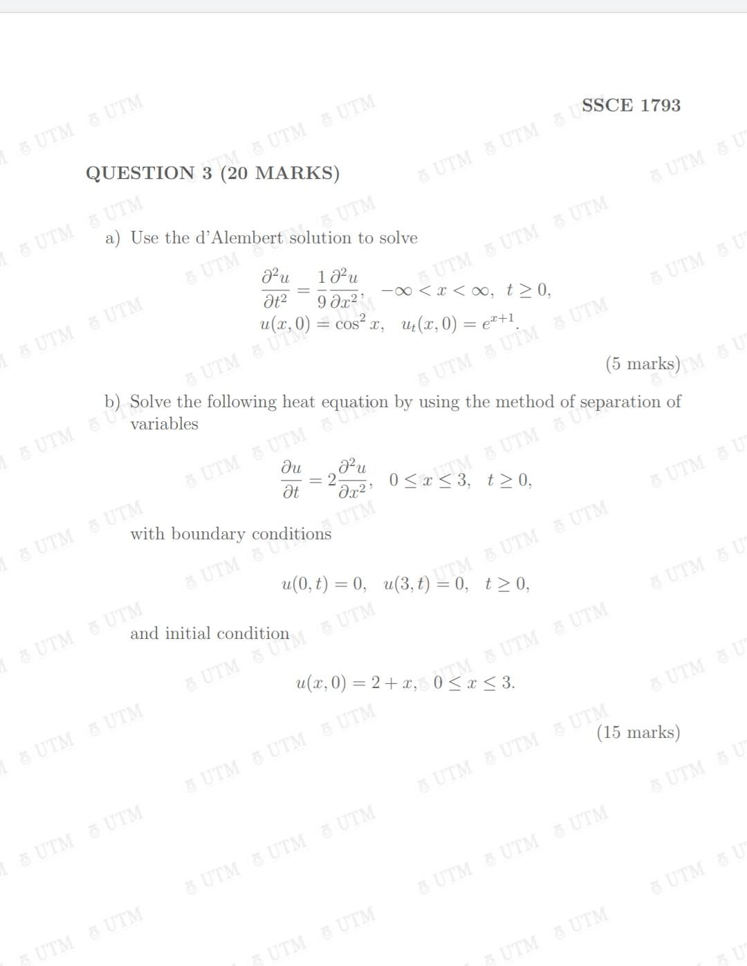 Ssce 1793 E Utme Utm Marks Z Utm Utm Sutm Eu Chegg Com