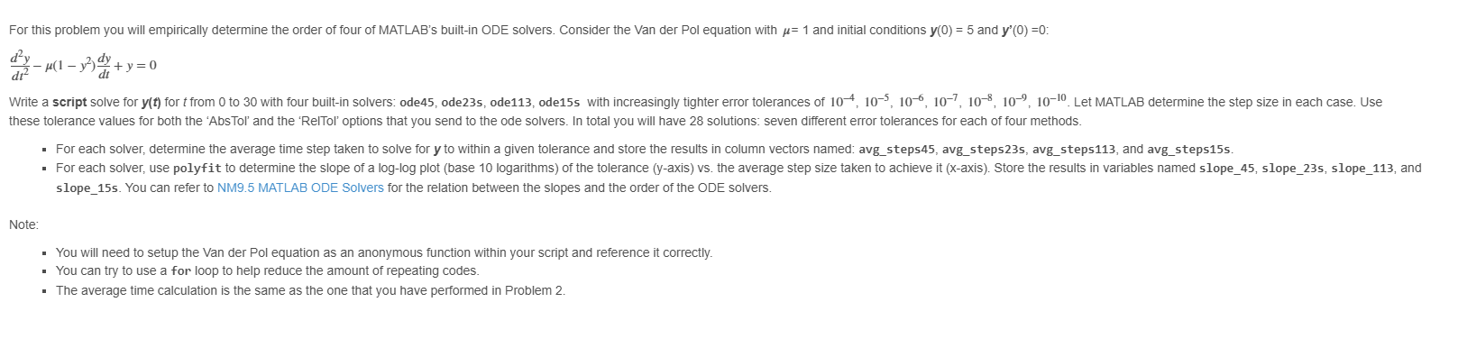Solved I need help with this matlab problem. ﻿For this | Chegg.com