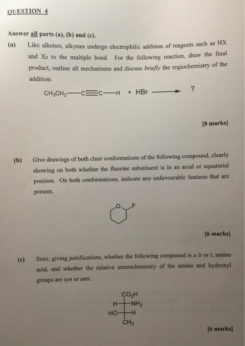 Solved QUESTION 4 Answer All Parts (a), (b) And (c). (a) | Chegg.com