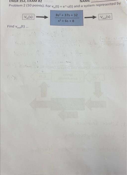 Solved ENGR 352, EXAM \#2 Problem 2 ( 10 points). For | Chegg.com