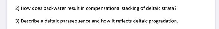 Solved 2) How does backwater result in compensational | Chegg.com