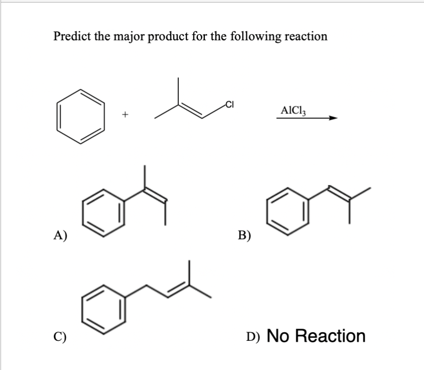 Solved Predict the major product for the following | Chegg.com