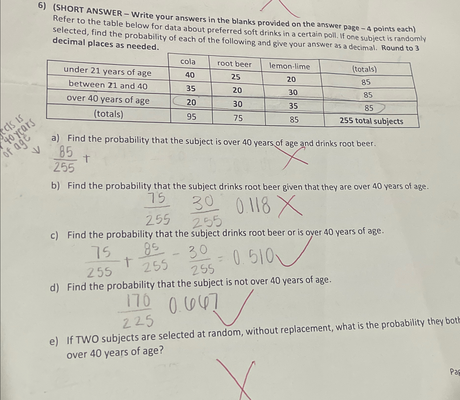 Solved (SHORT ANSWER - ﻿Write your answers in the blanks | Chegg.com