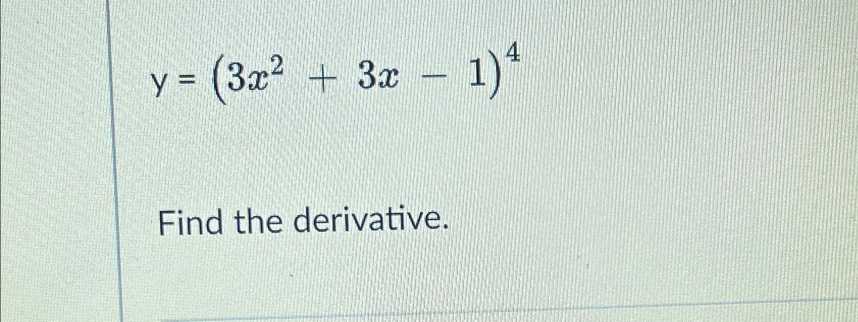 what is the derivative of x^2   3x - 4 answer