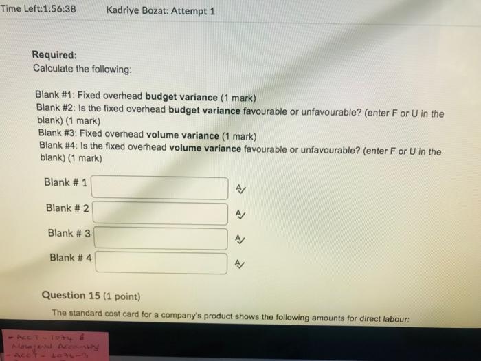 Solved Question 14 (4 points) A company has a standard | Chegg.com