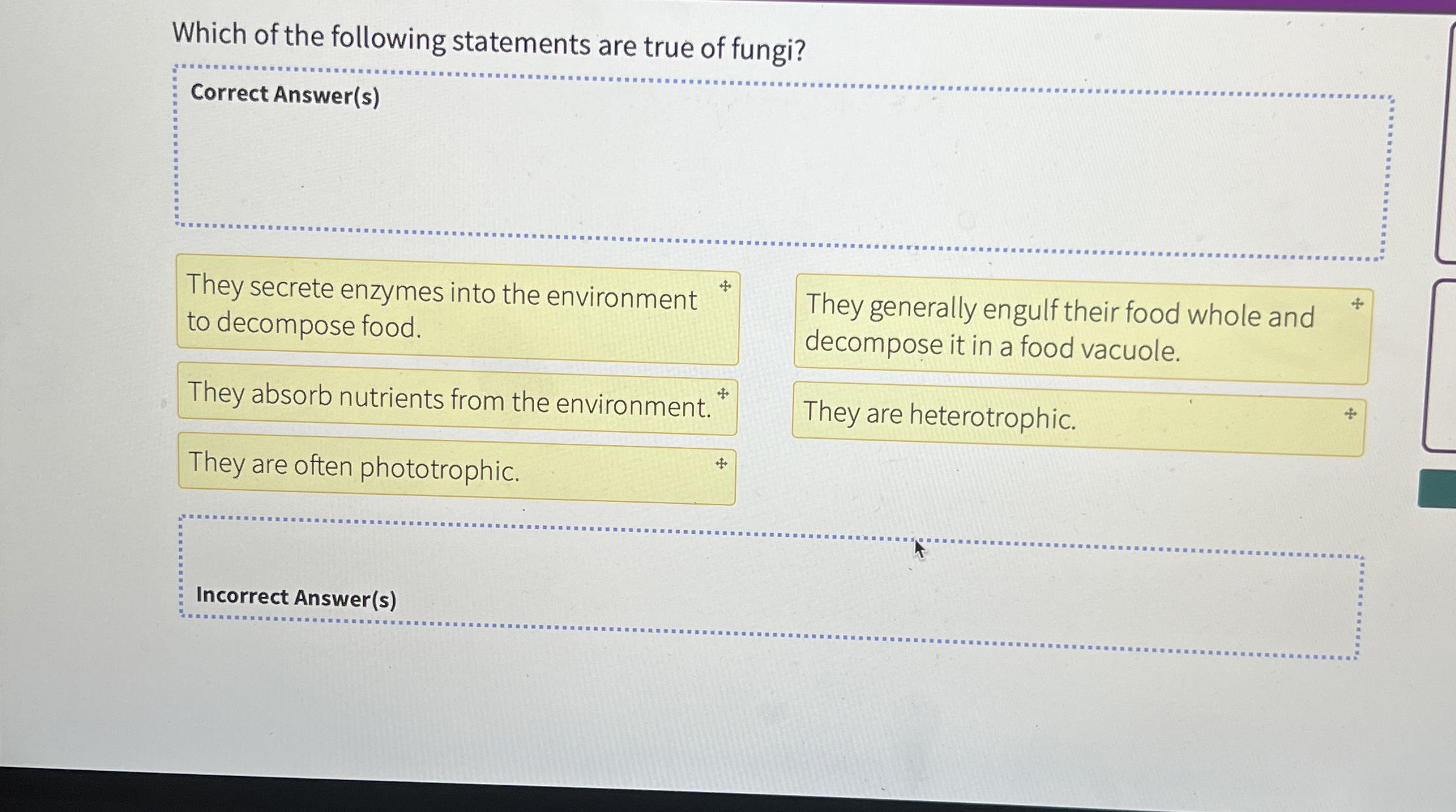 Solved Which of the following statements are true of