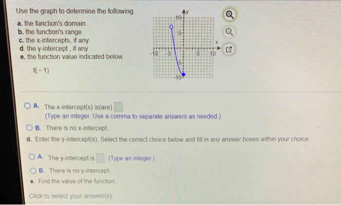 Solved 10 o Use the graph to determine the following a. the | Chegg.com