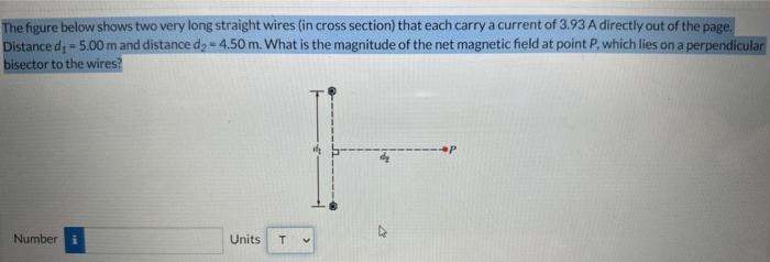 Solved The Figure Below Shows Two Very Long Straight Wires 5201