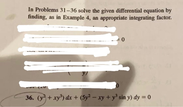Solved In Problems 31–36 solve the given differential | Chegg.com
