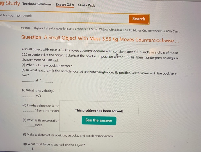 Solved G Study Textbook Solutions Expert Q A Study Pack 5 Chegg Com