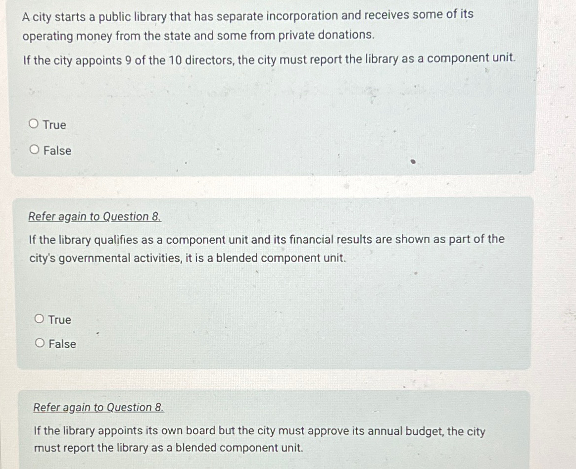 Solved A city starts a public library that has separate | Chegg.com