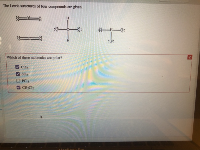 Solved The Lewis structures of four compounds are given. t; | Chegg.com