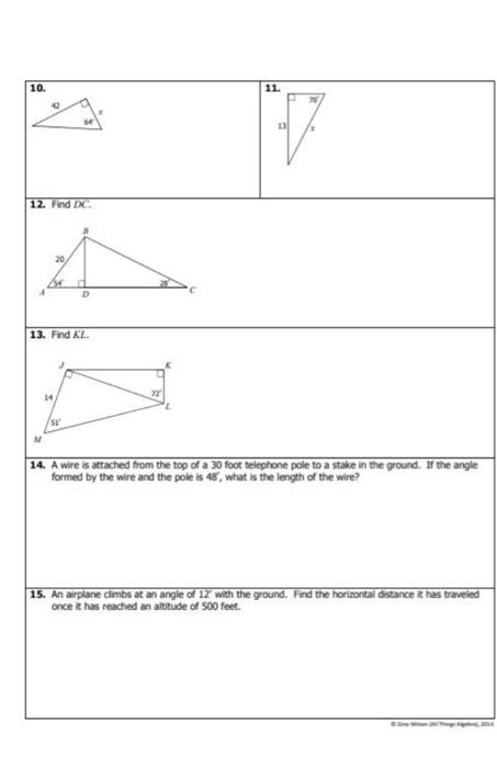 Triangles and Trigonometry