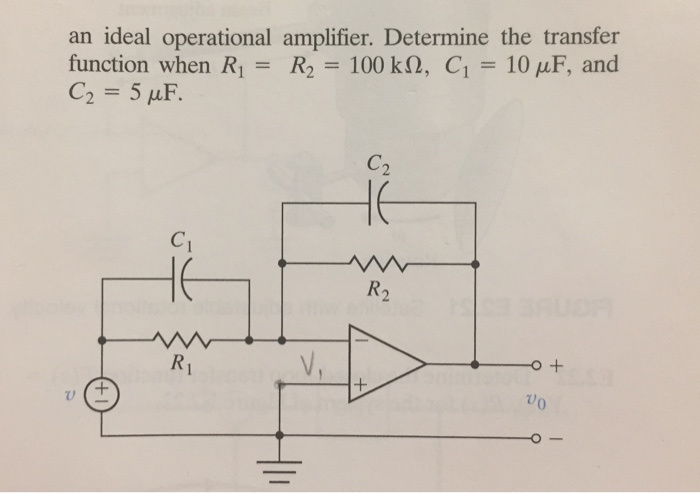 Solved E2.19 Determine the transfer function Vo(s)/V(s) of | Chegg.com