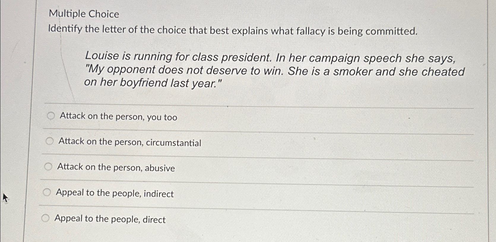 Solved Multiple ChoiceIdentify the letter of the choice that | Chegg.com