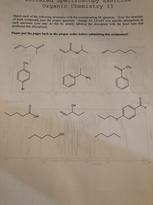 Solved Organic Chemistry II Match each of the following | Chegg.com