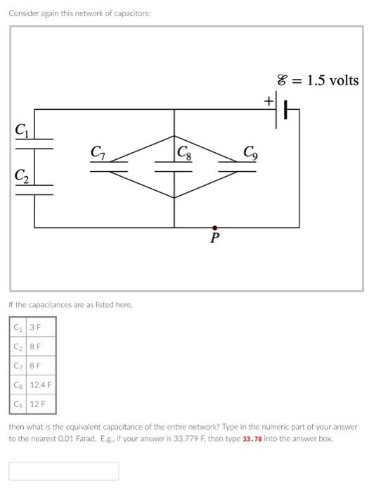 Solved Consider again this network of capacitors: C2 If the | Chegg.com