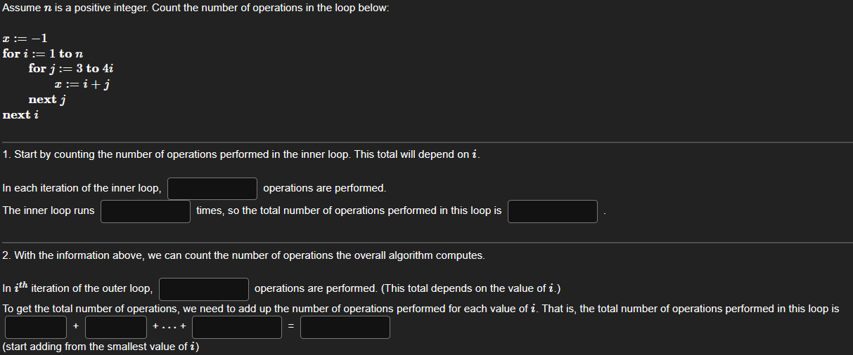Solved Assume n ﻿is a positive integer. Count the number of | Chegg.com