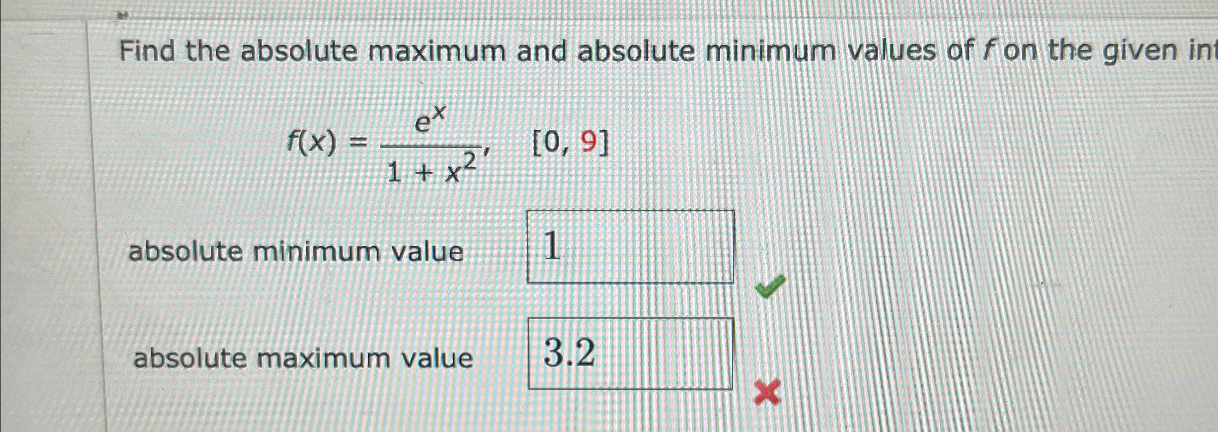 Solved Find the absolute maximum and absolute minimum values | Chegg.com