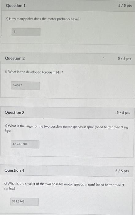 Solved Problem 5: A 3-phase induction motor is connected to | Chegg.com
