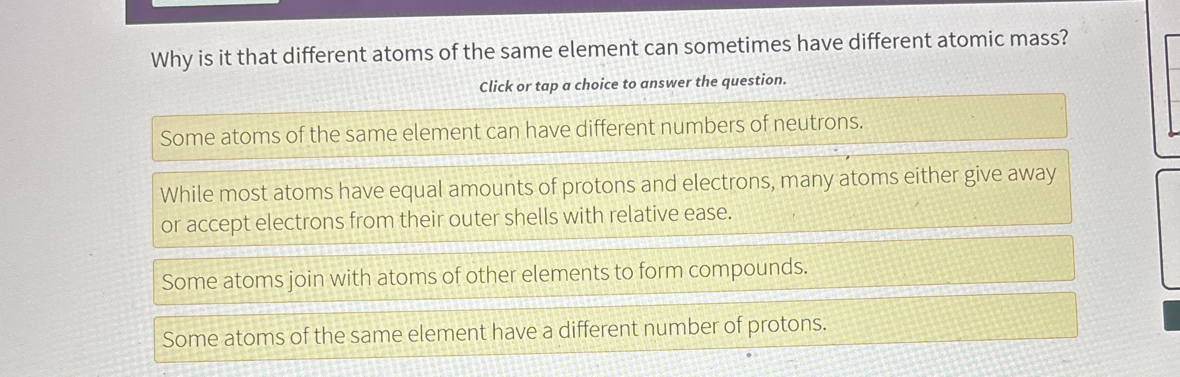 Solved Why is it that different atoms of the same element | Chegg.com
