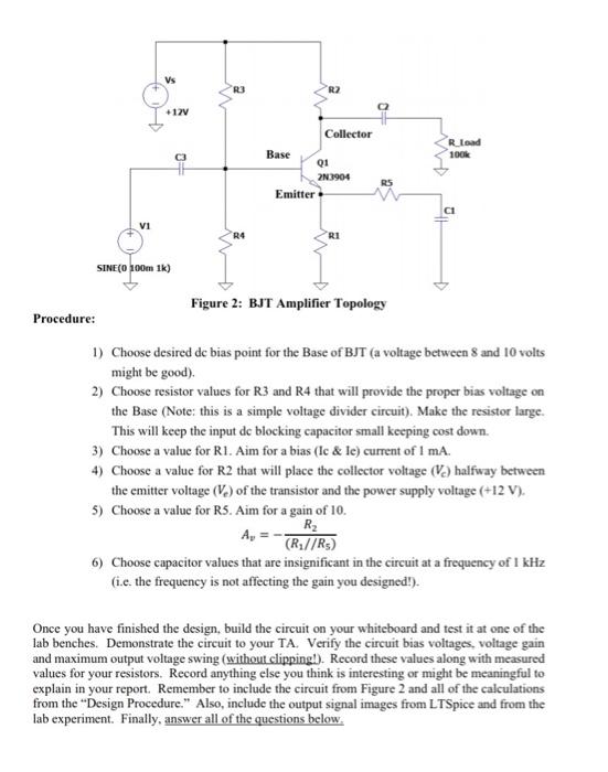 Solved Lab 2 - Bipolar Junction Transistor (BJT) Biasing And | Chegg.com